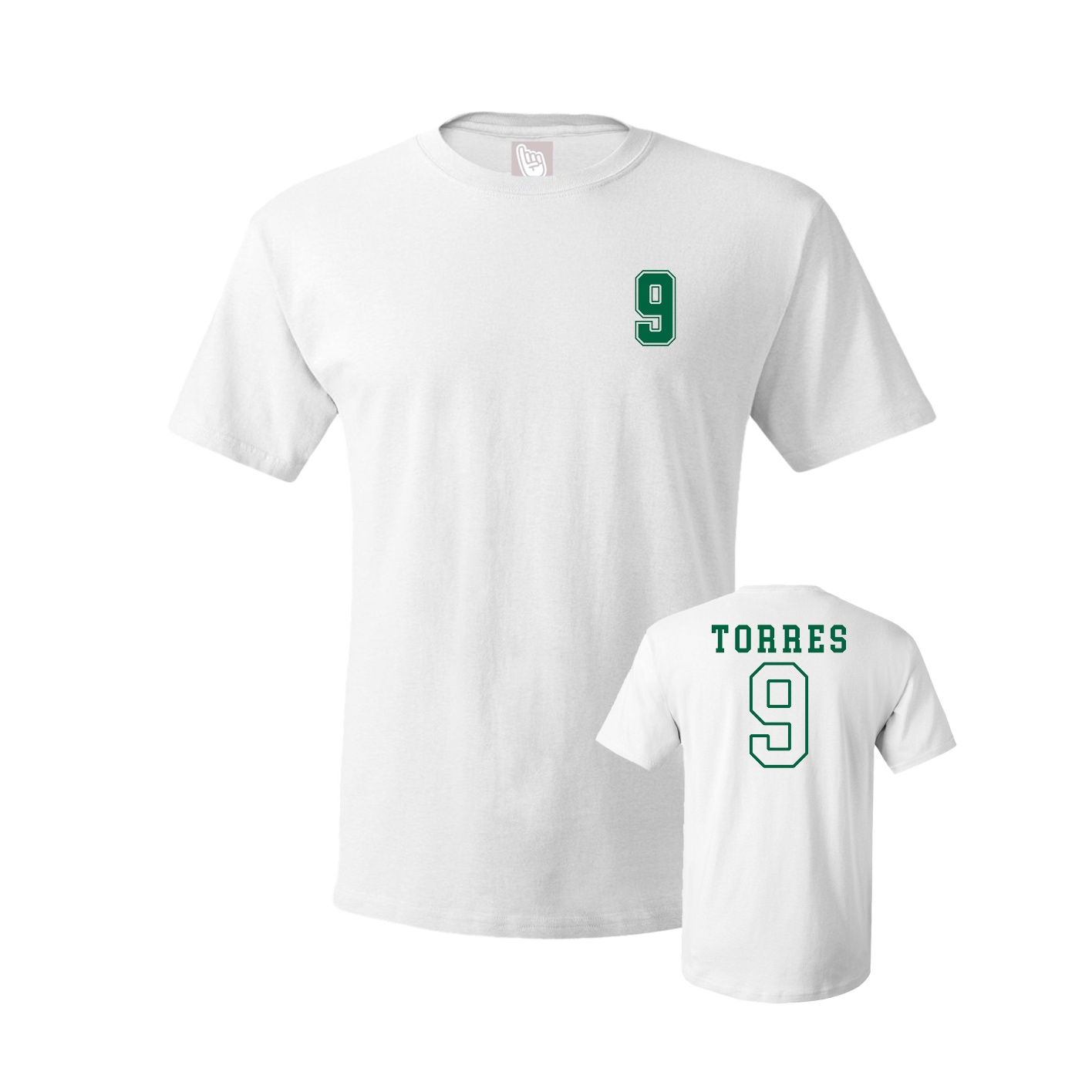Youth Tee — Chest Back in White