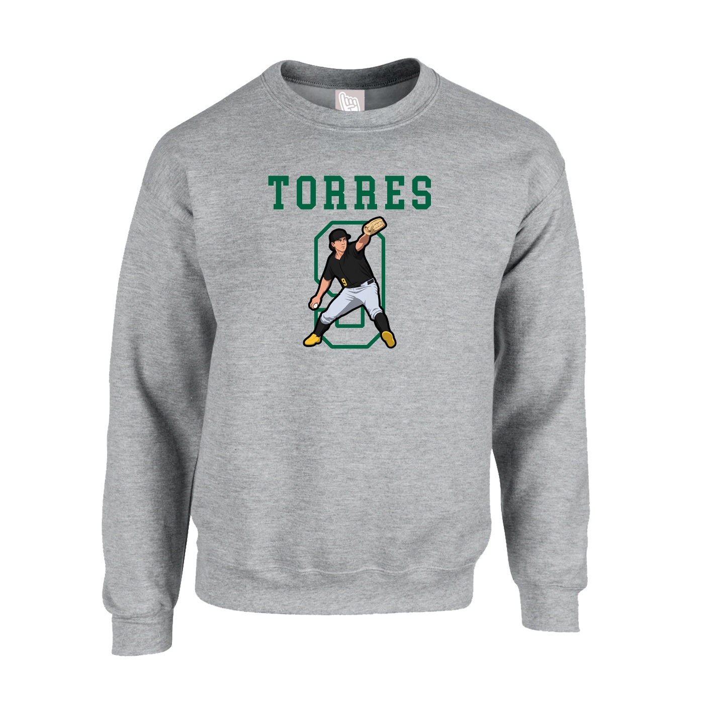 Fleece Crew — Shirsey in Grey