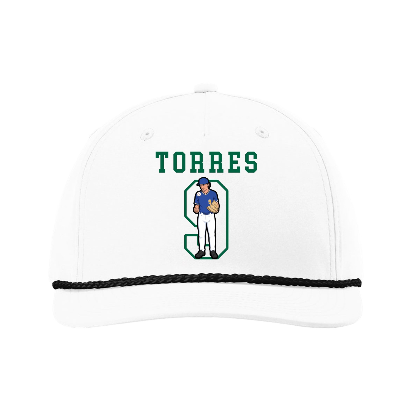 Five-Panel Classic Rope Cap — Shirsey in White