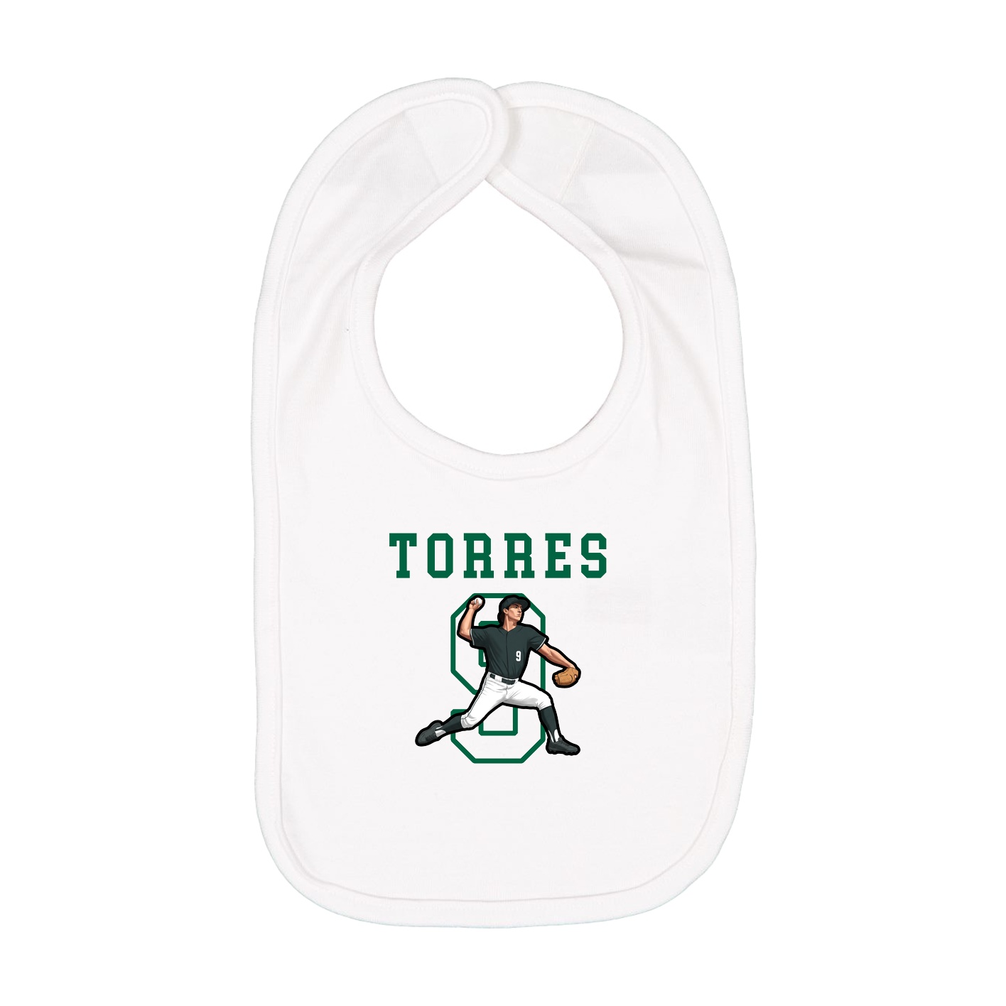 Infant Bib — Shirsey in White