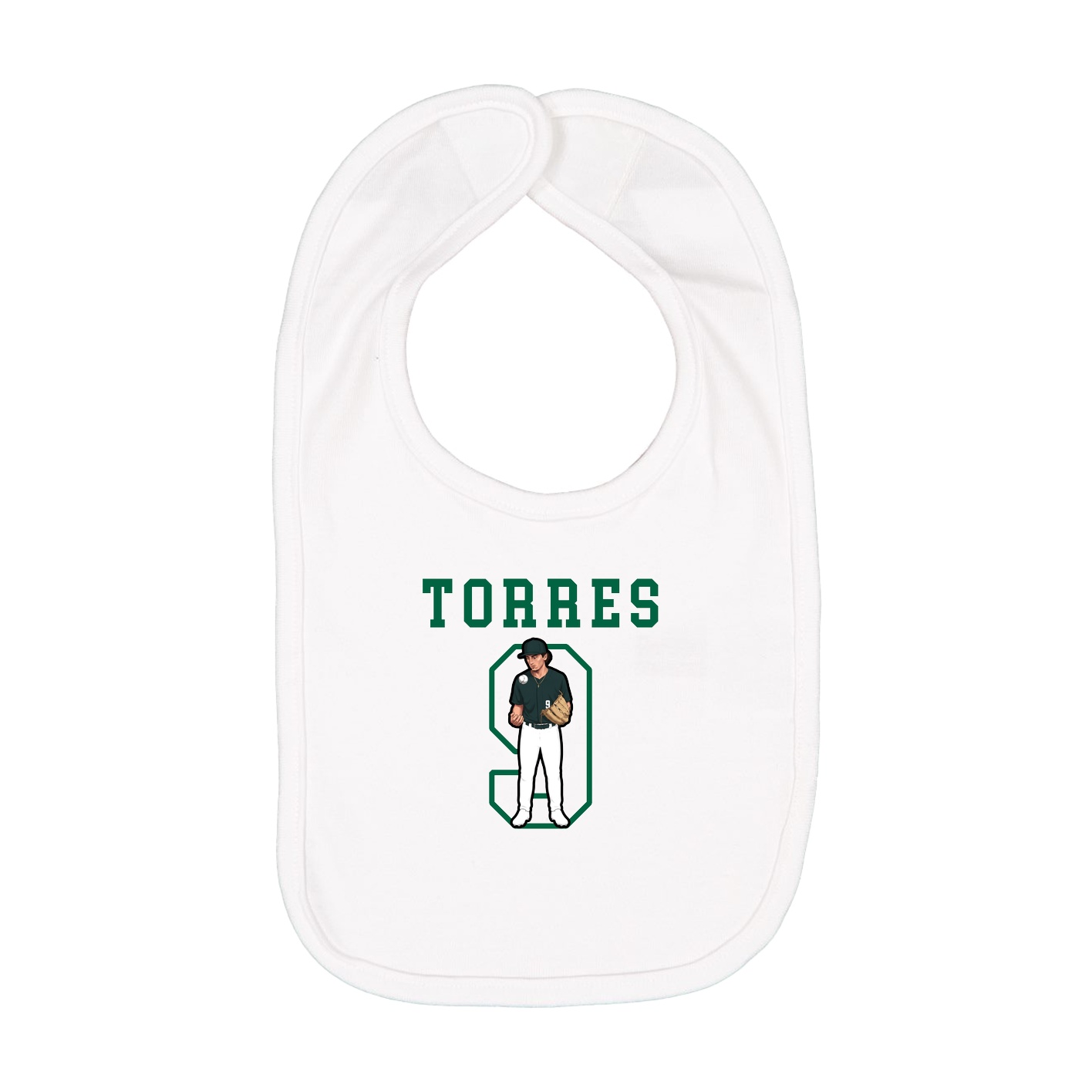 Infant Bib — Shirsey in White