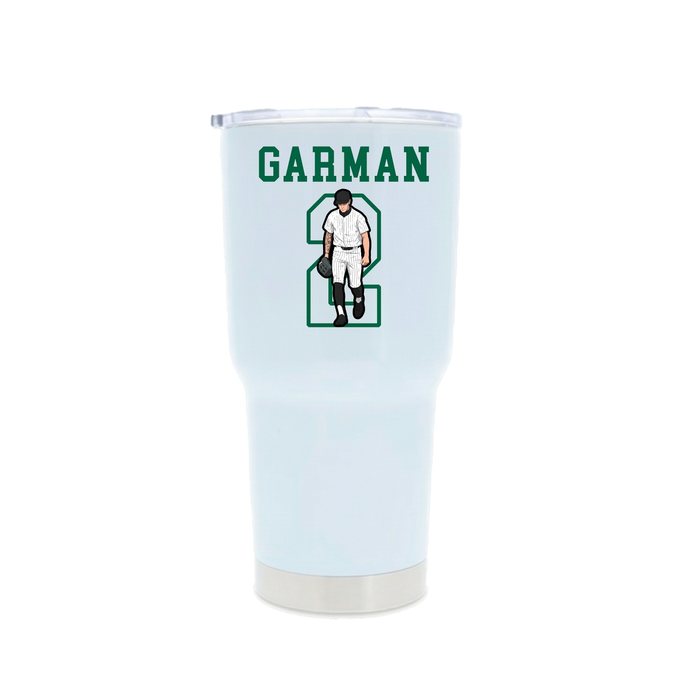 30oz Stainless Steel Tumbler — Shirsey in White