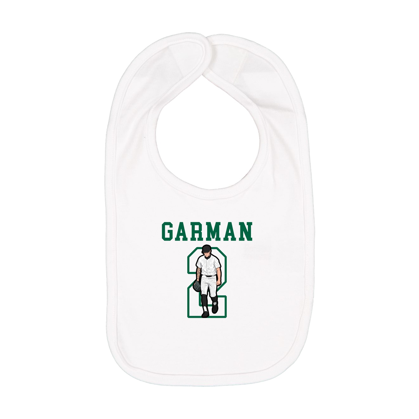 Infant Bib — Shirsey in White