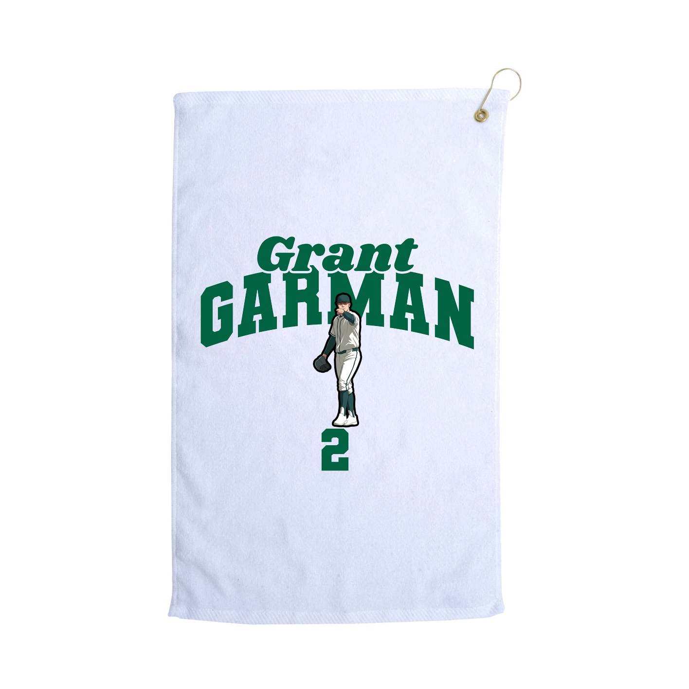 Golf Towel — Signature Arch in White