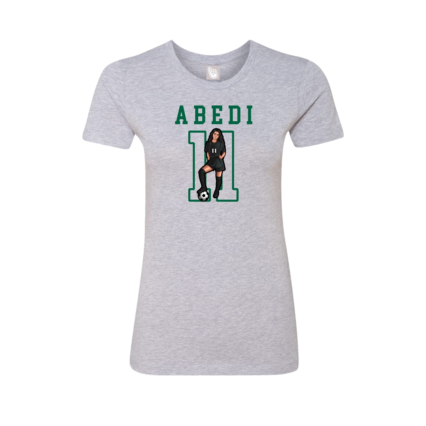 Fitted Women's Tee — Shirsey in Grey