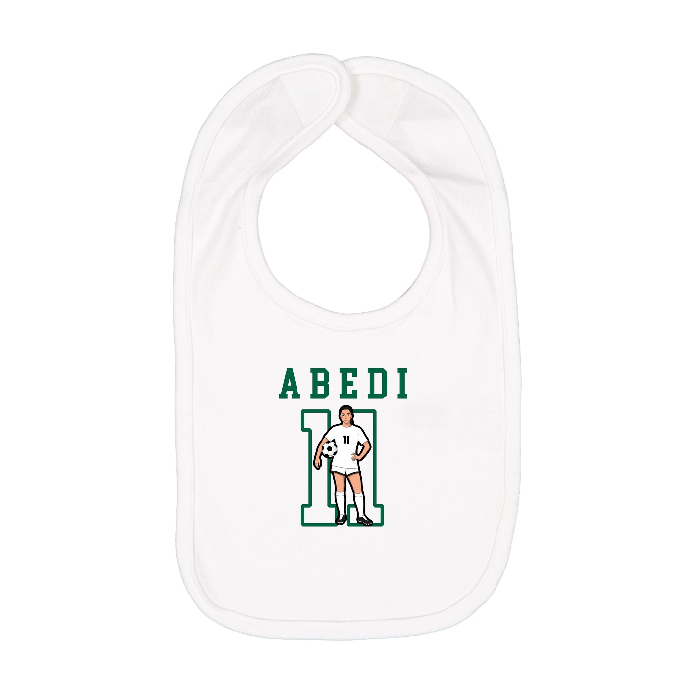 Infant Bib — Shirsey in White