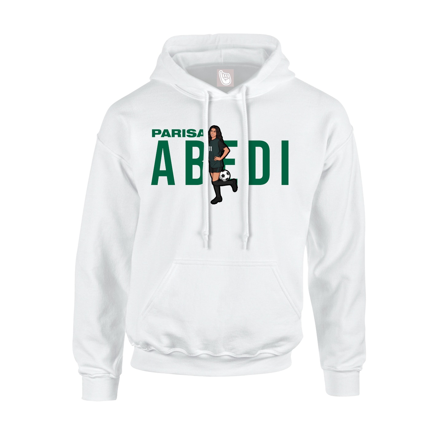 Hoodie — Player Name in White