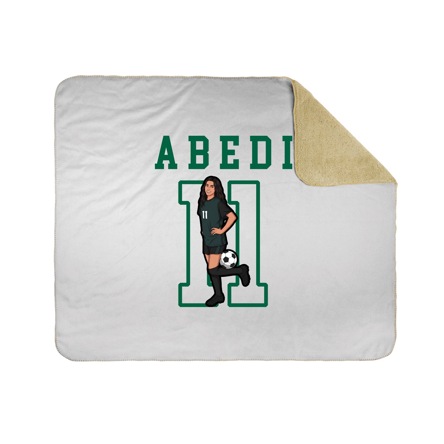 Throw Blanket — Shirsey in White