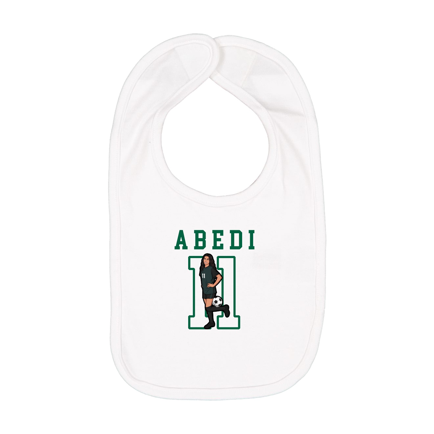 Infant Bib — Shirsey in White