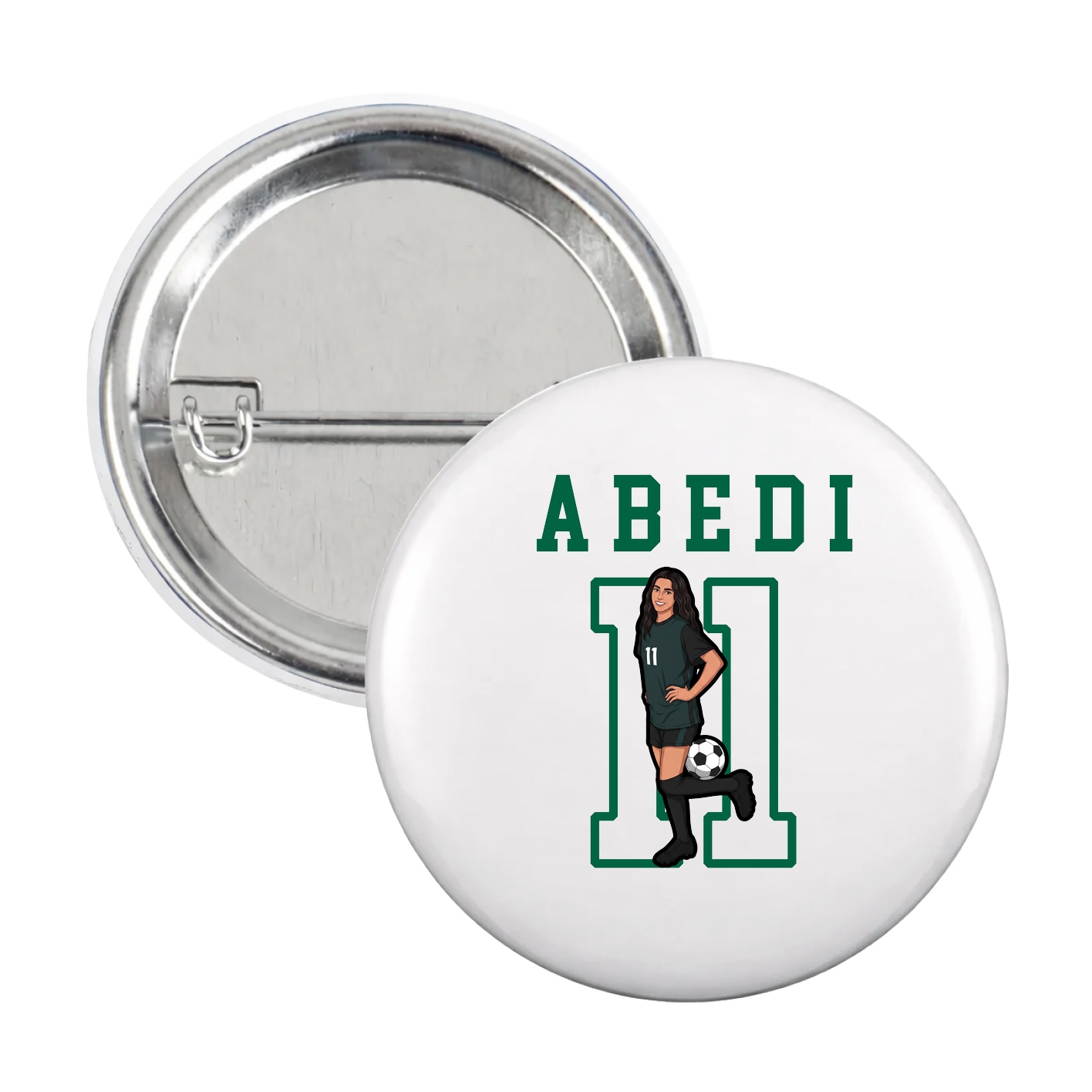 Game Day Button — Shirsey in White