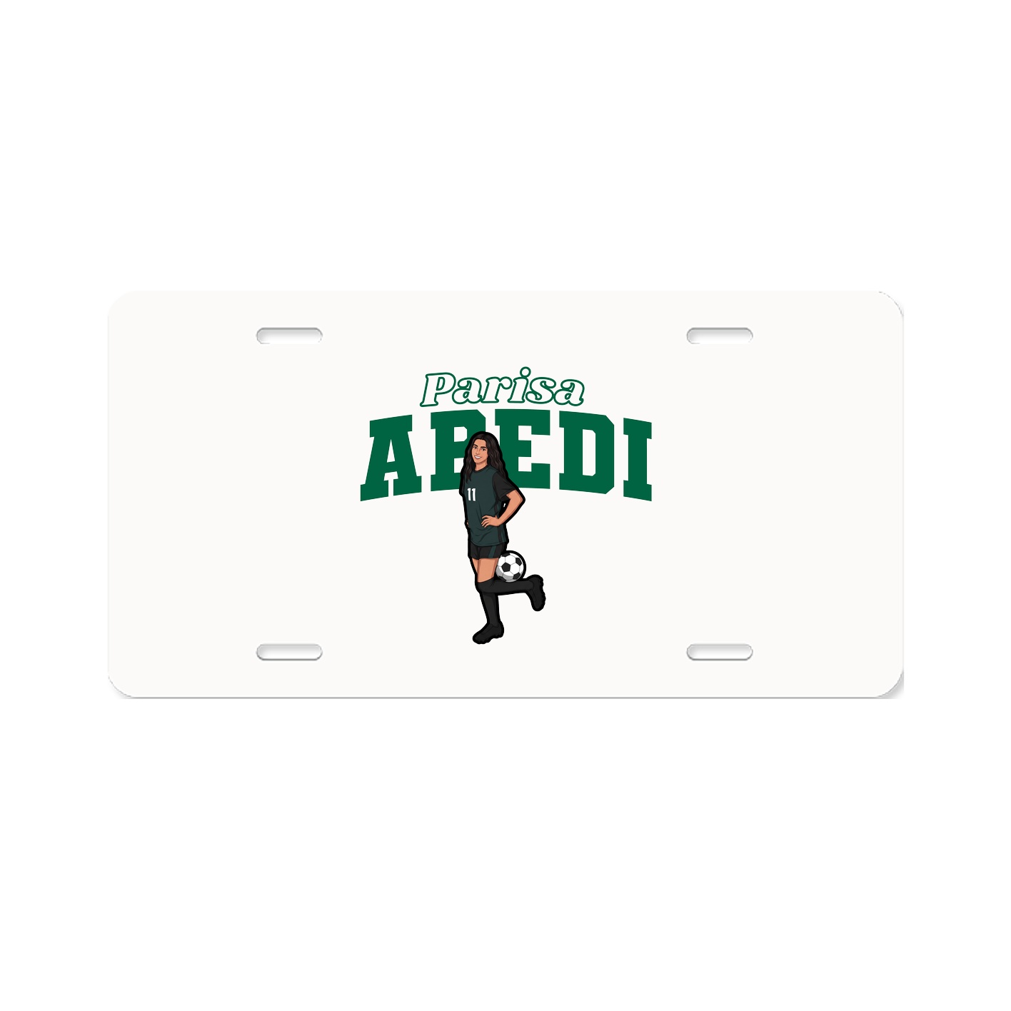 License Plate — Name Arch in Classic