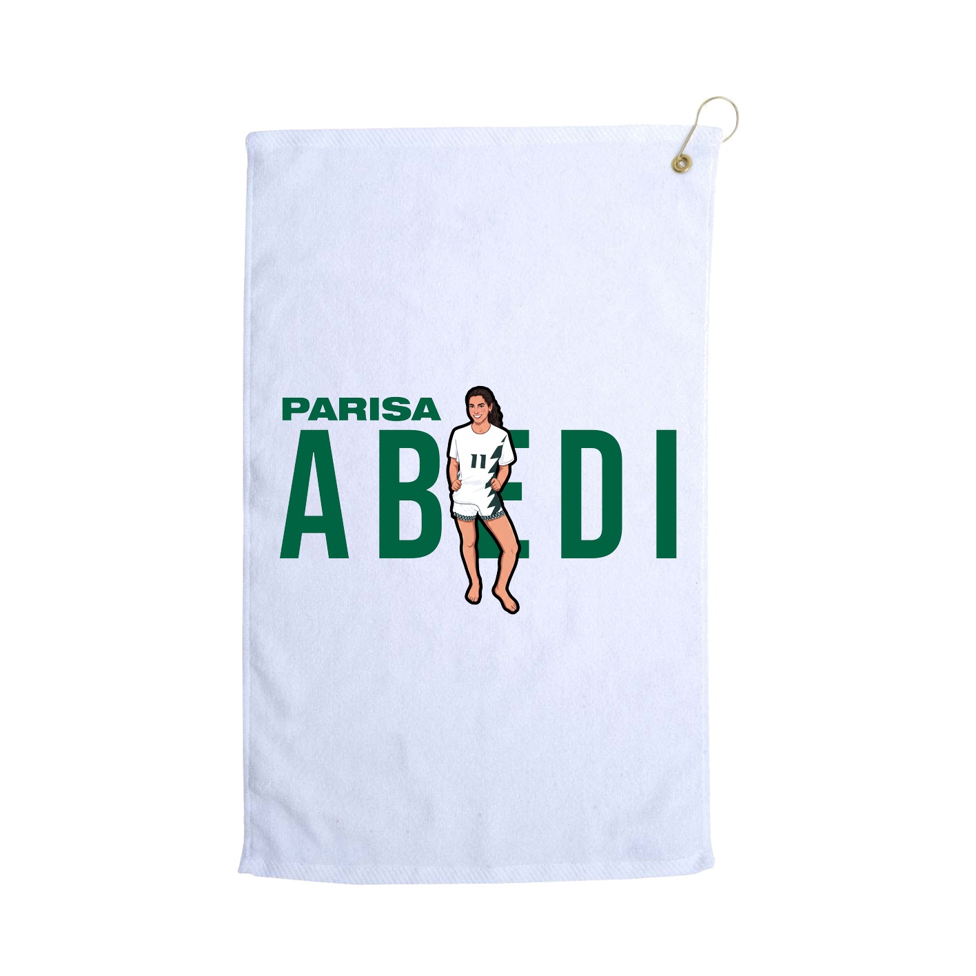 Golf Towel — Player Name in White