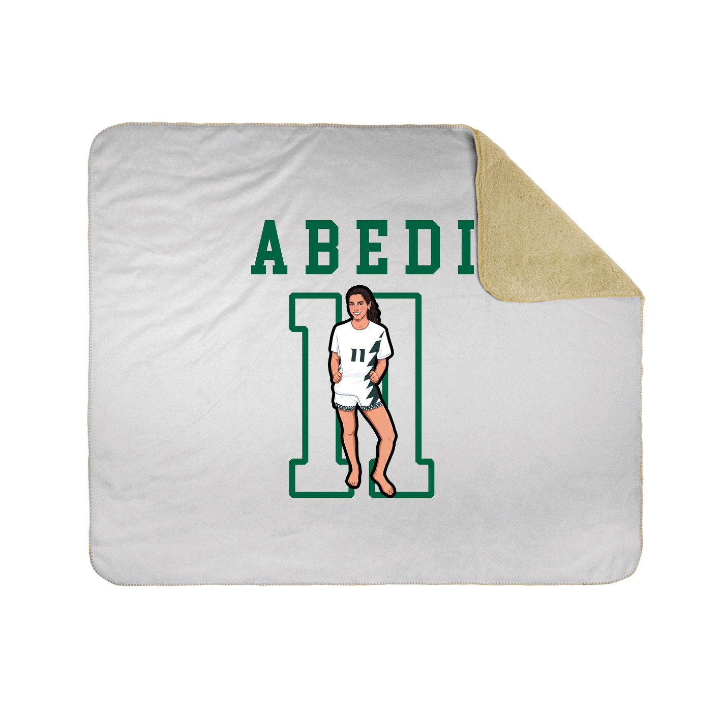 Throw Blanket — Shirsey in White