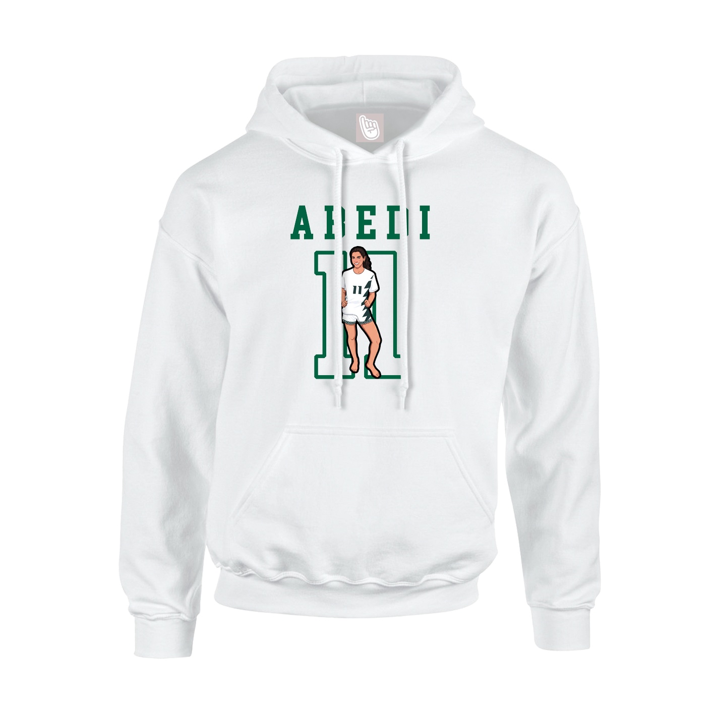 Hoodie — Shirsey in White