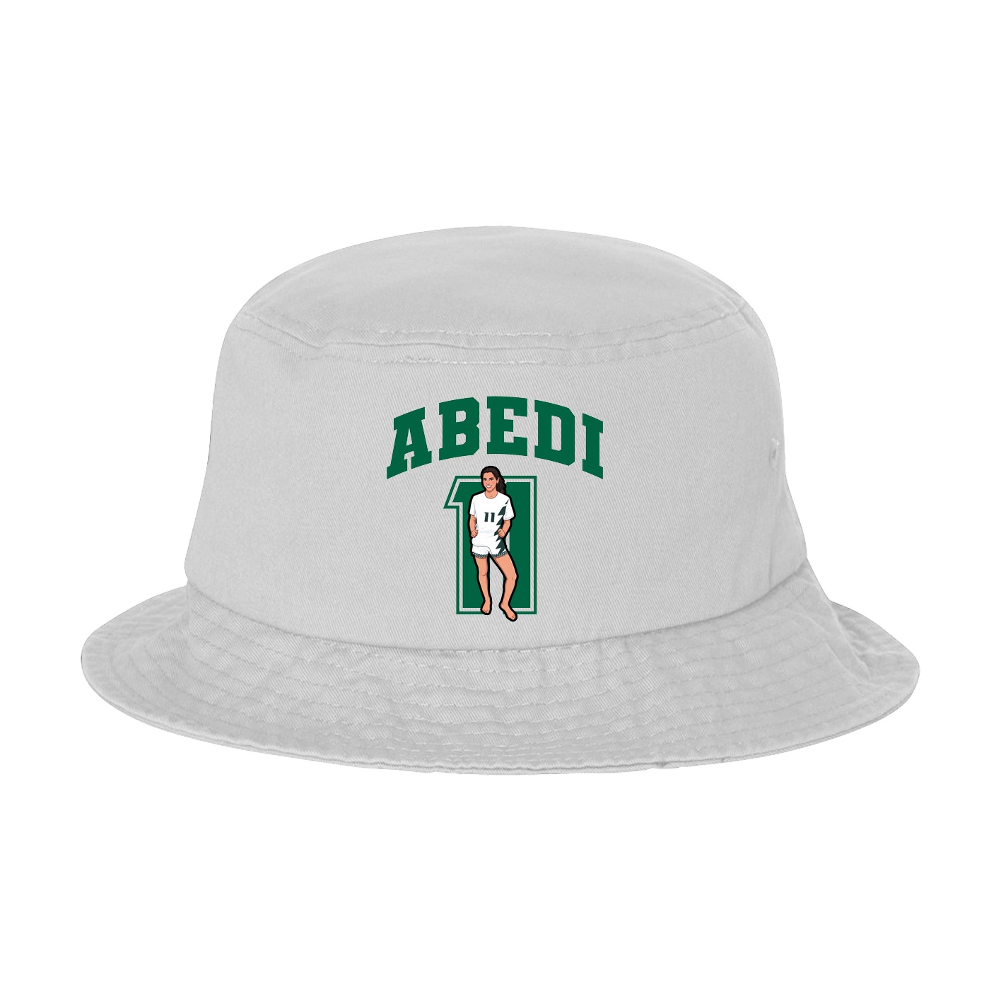 Bucket Cap — Number in White