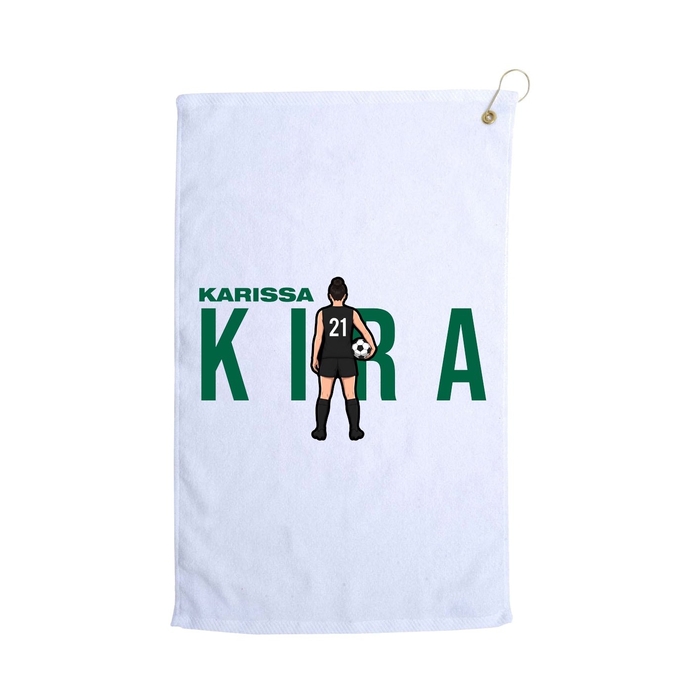 Golf Towel — Player Name in White