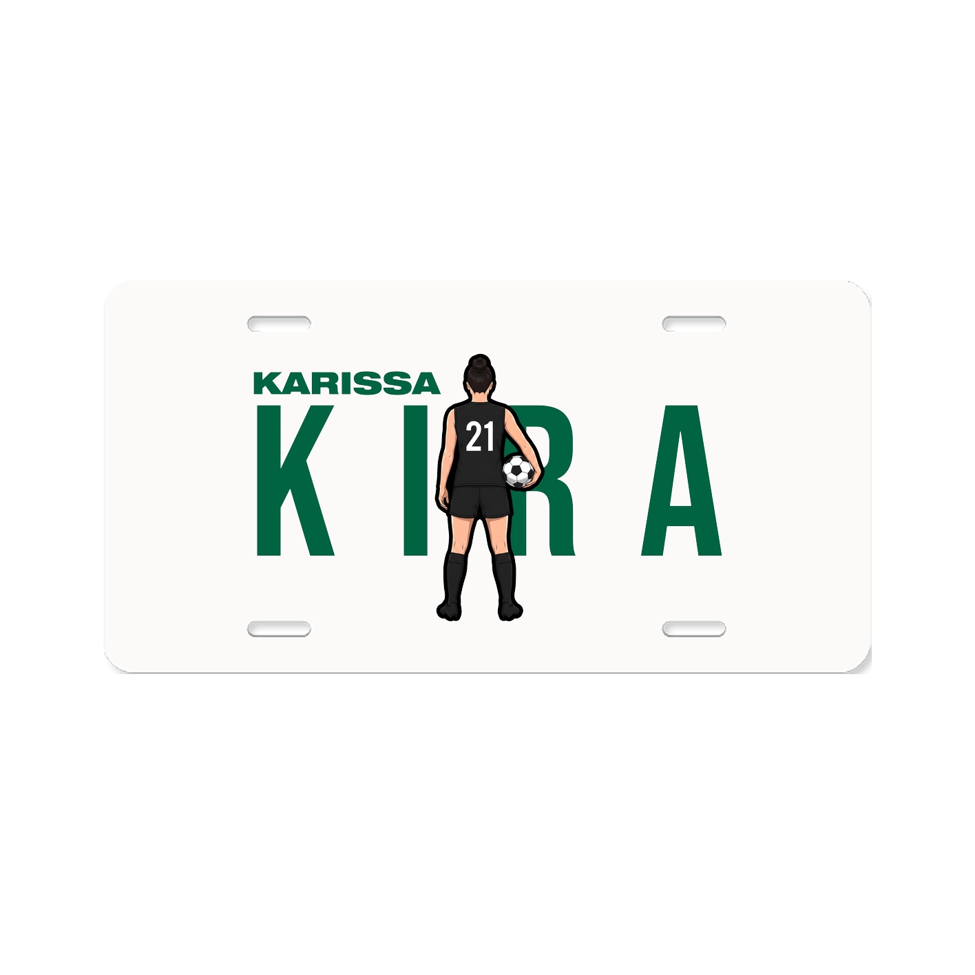 License Plate — Player Name in Classic