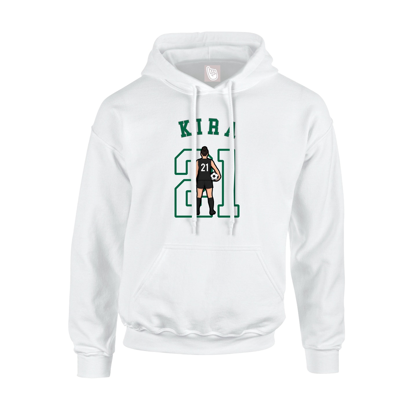Youth Hoodie — Shirsey Arch in White
