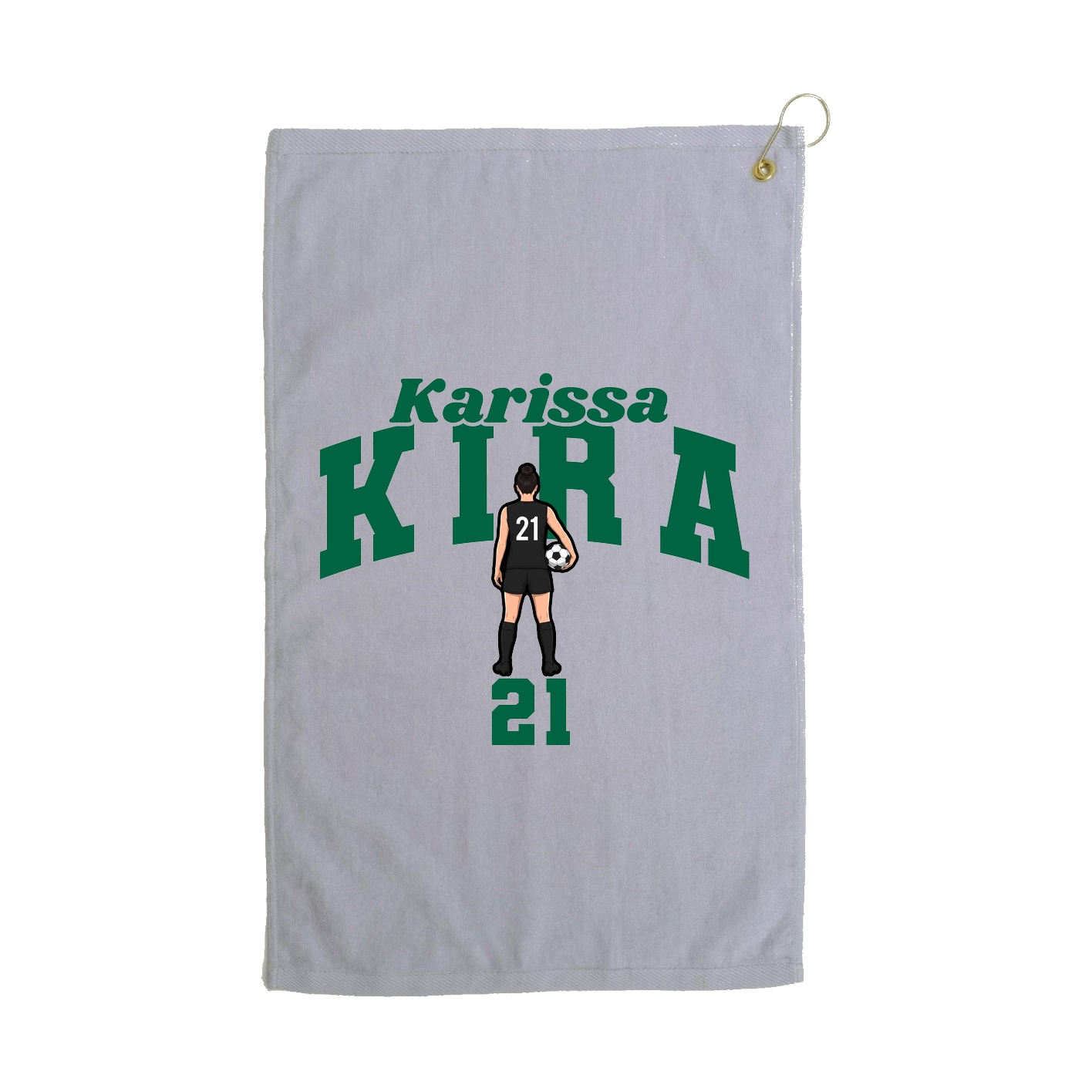 Golf Towel — Signature Arch in Grey
