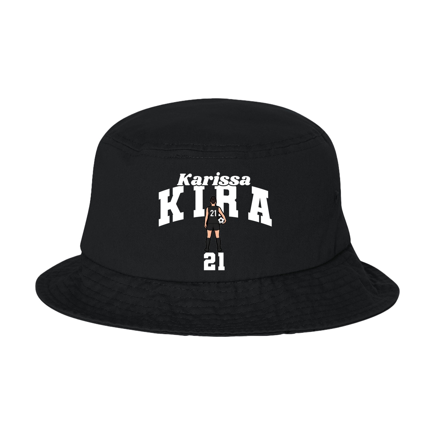 Bucket Cap — Signature Arch in Black