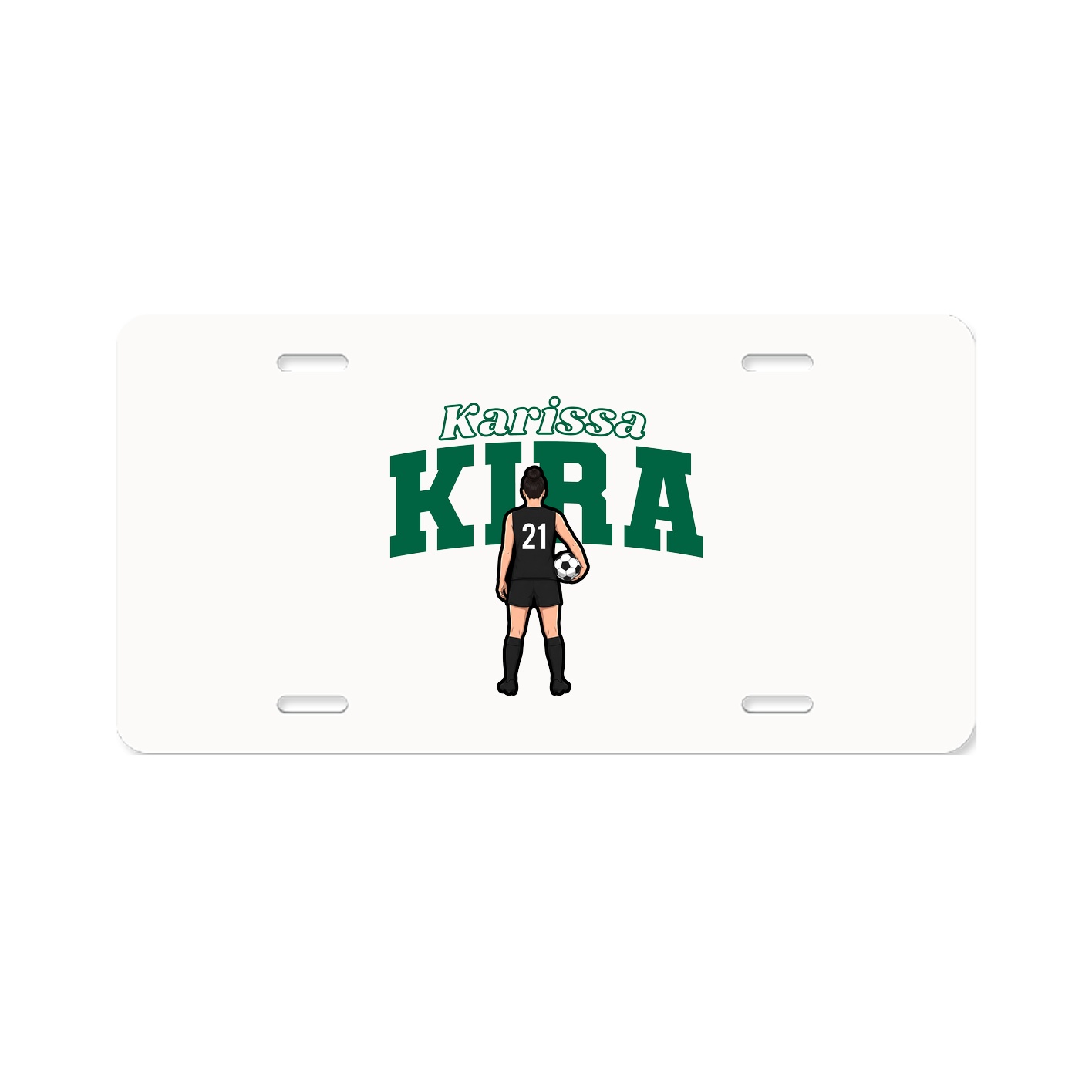 License Plate — Name Arch in Classic