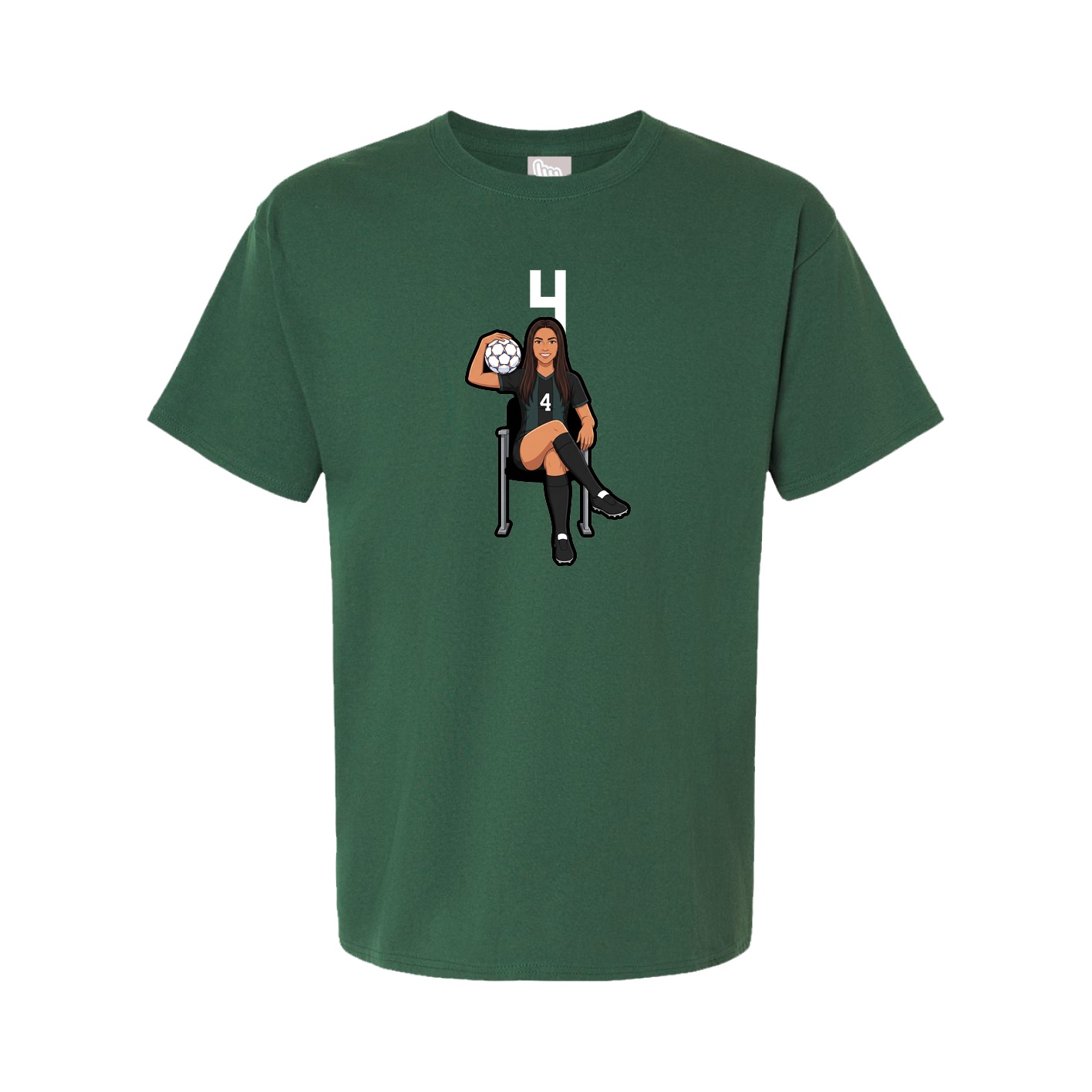 Tee — Number Top in Green