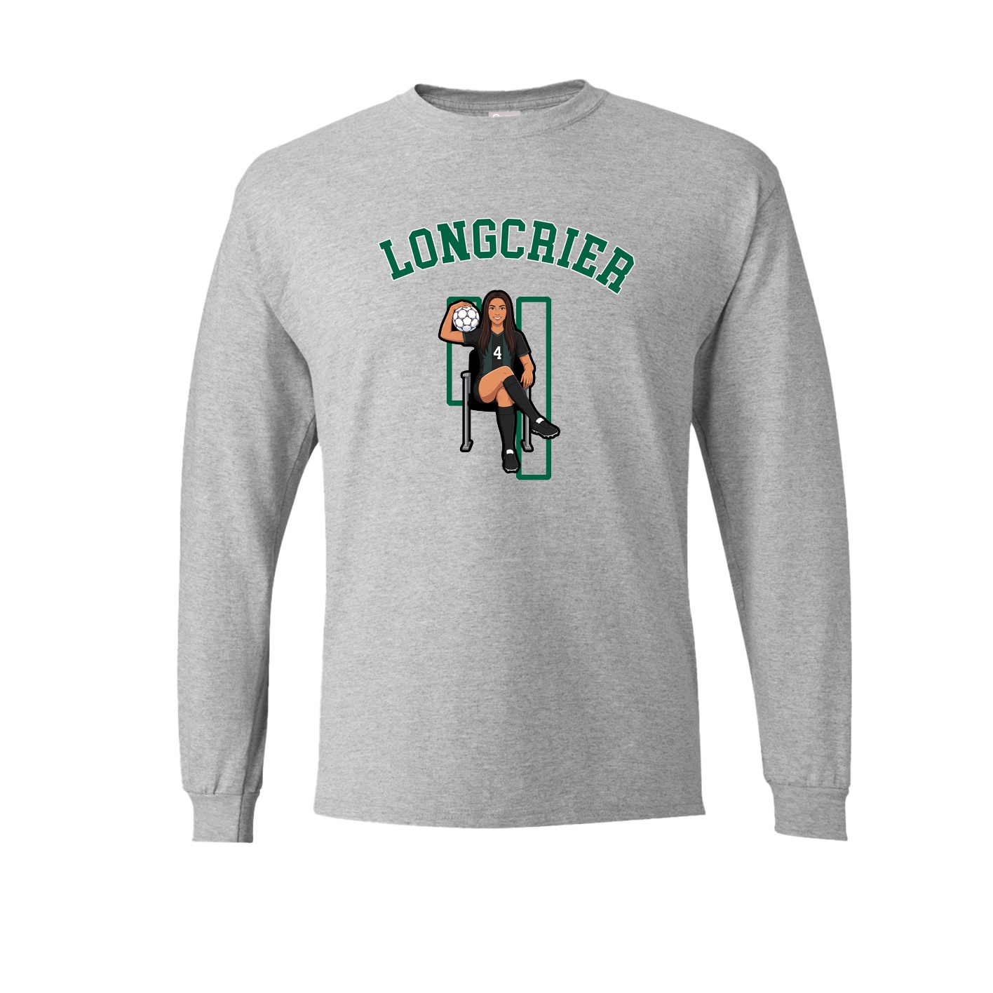 Long Sleeve Tee — Shirsey Arch in Grey