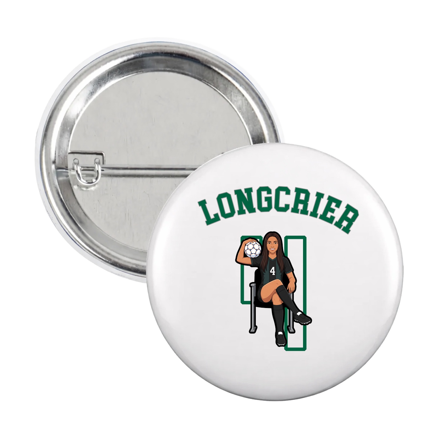 Game Day Button — Shirsey Arch in White