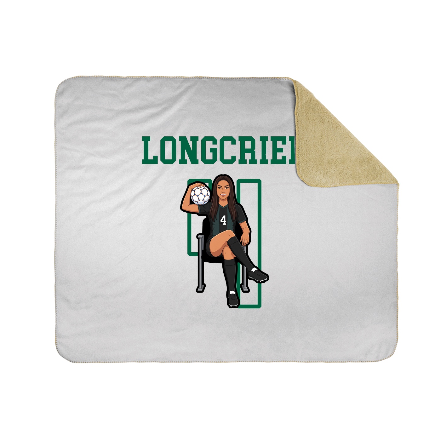 Throw Blanket — Shirsey in White