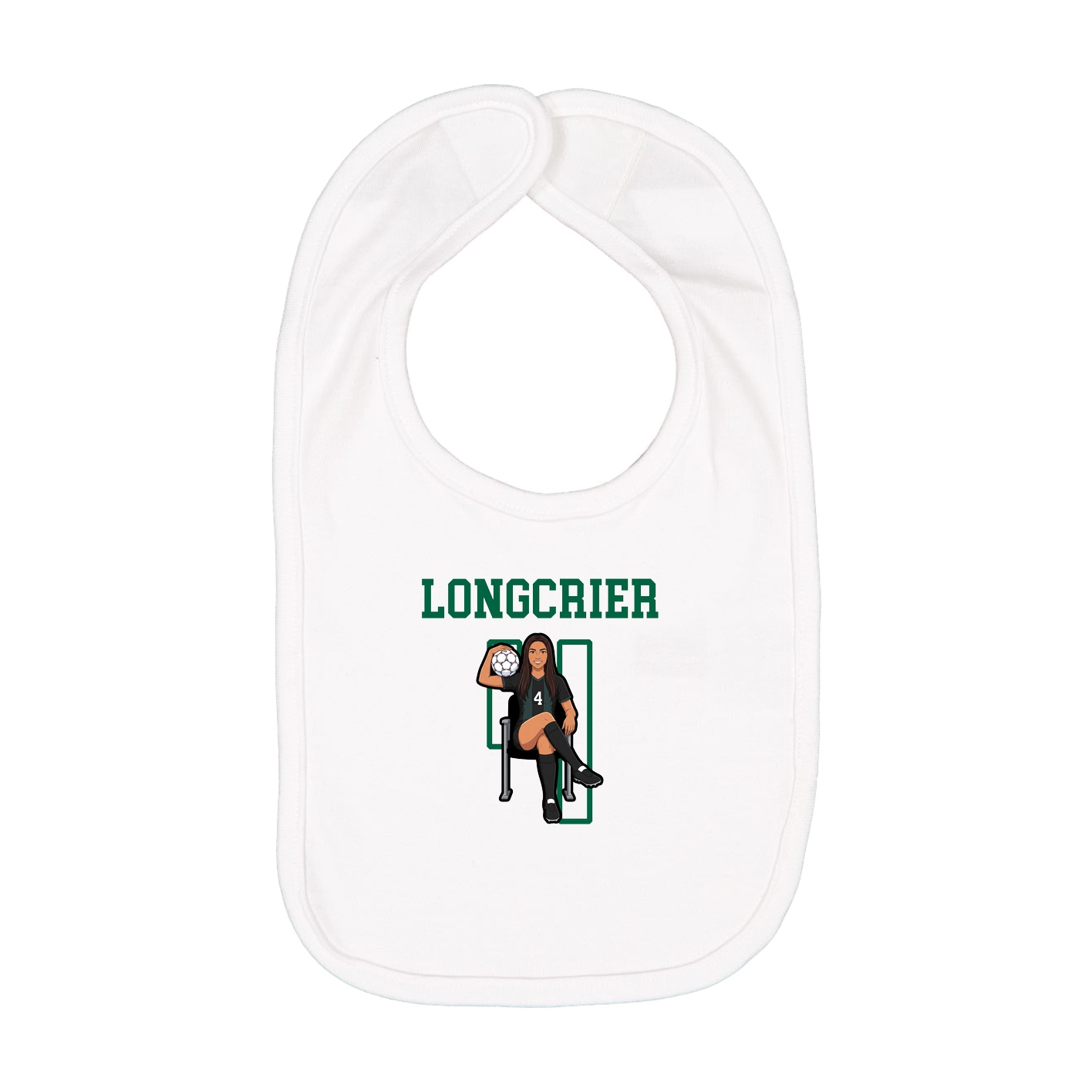 Infant Bib — Shirsey in White
