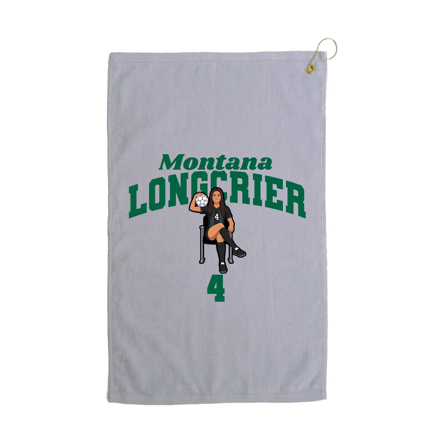 Golf Towel — Signature Arch in Grey