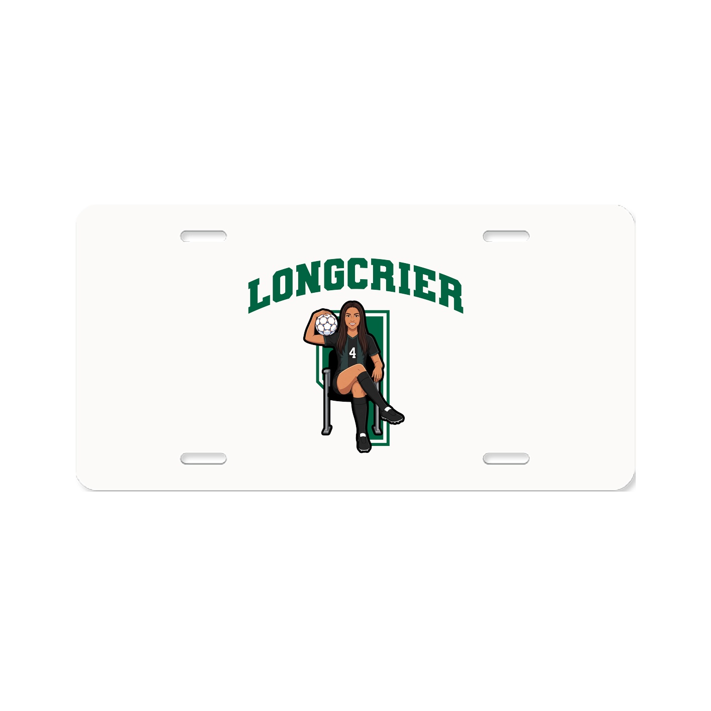 License Plate — Number in Classic