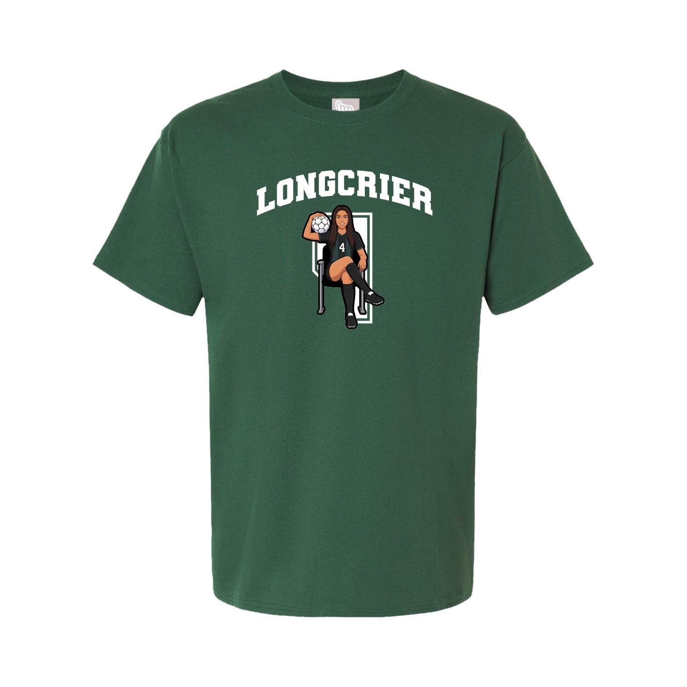 Youth Tee — Number in Green