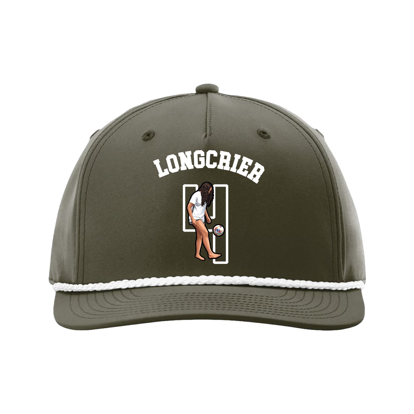 Five-Panel Classic Rope Cap — Shirsey Arch in Green