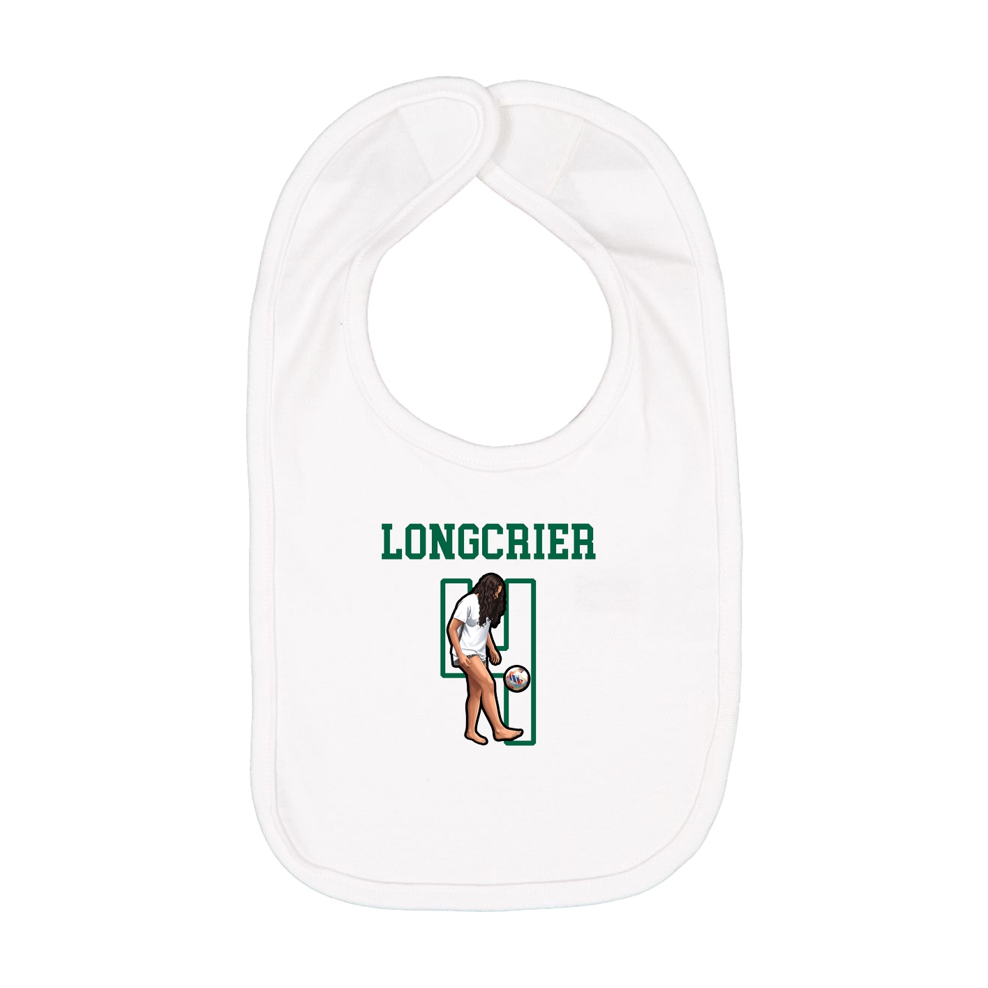 Infant Bib — Shirsey in White