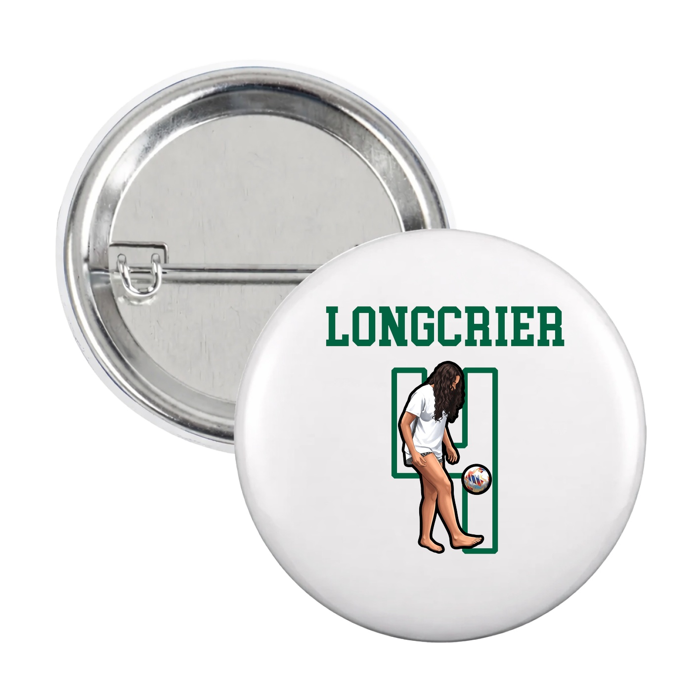 Game Day Button — Shirsey in White