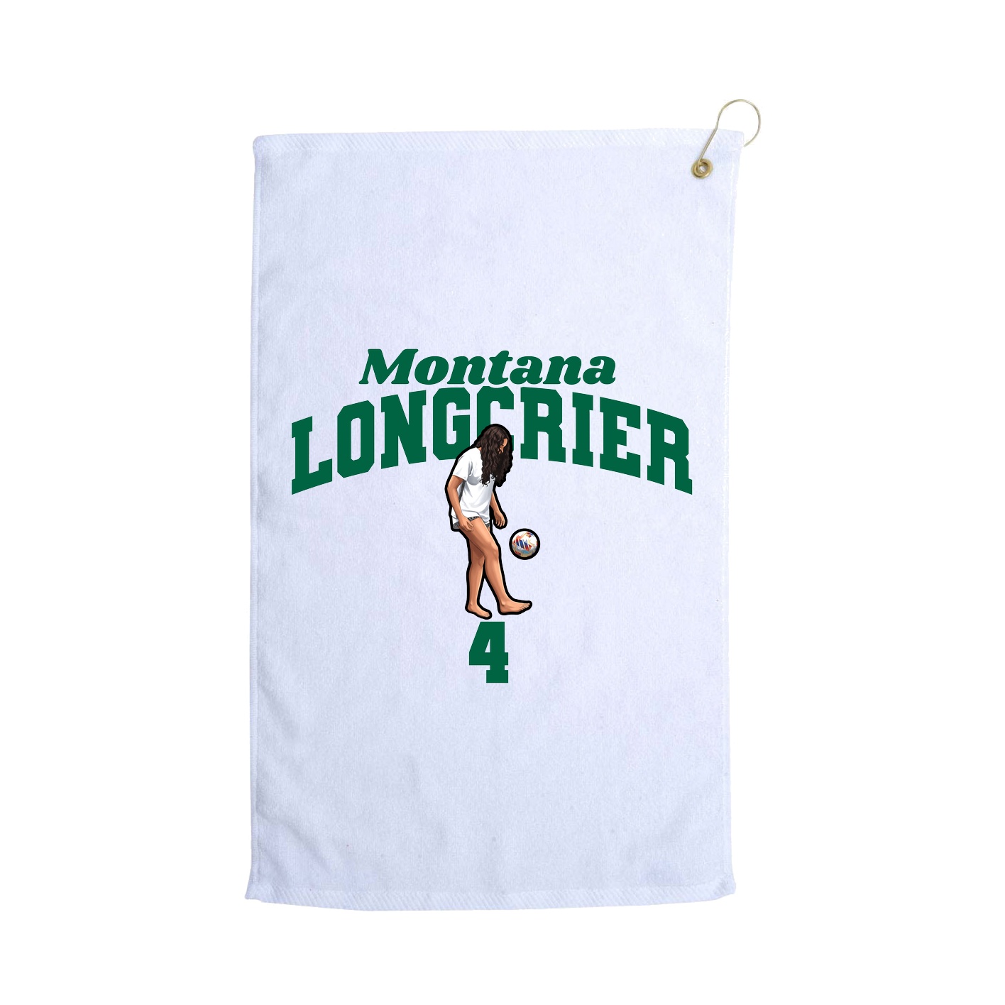 Golf Towel — Signature Arch in White