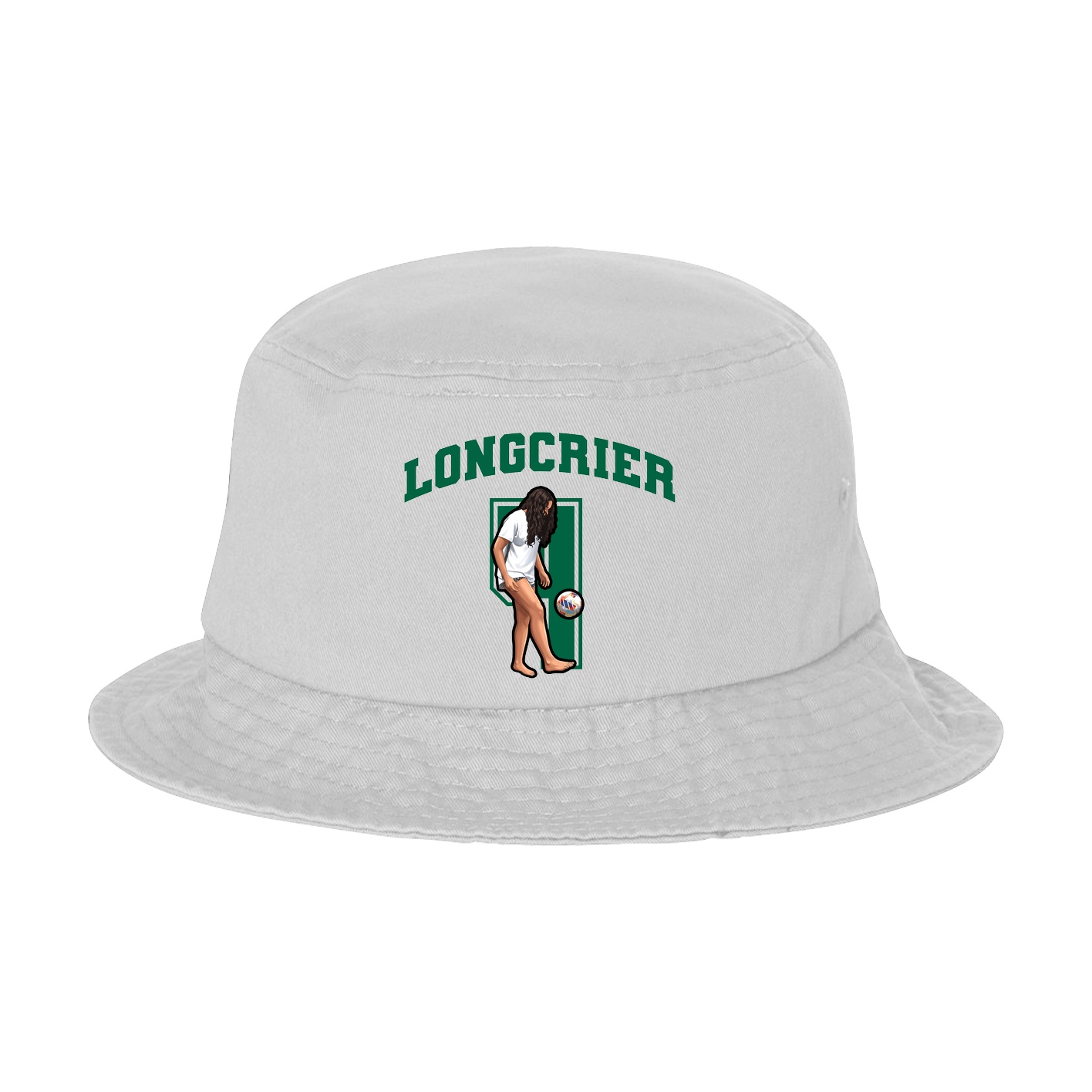 Bucket Cap — Number in White