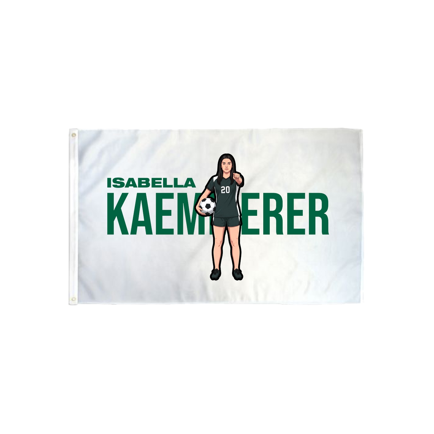 3x5 Flag — Player Name in Classic