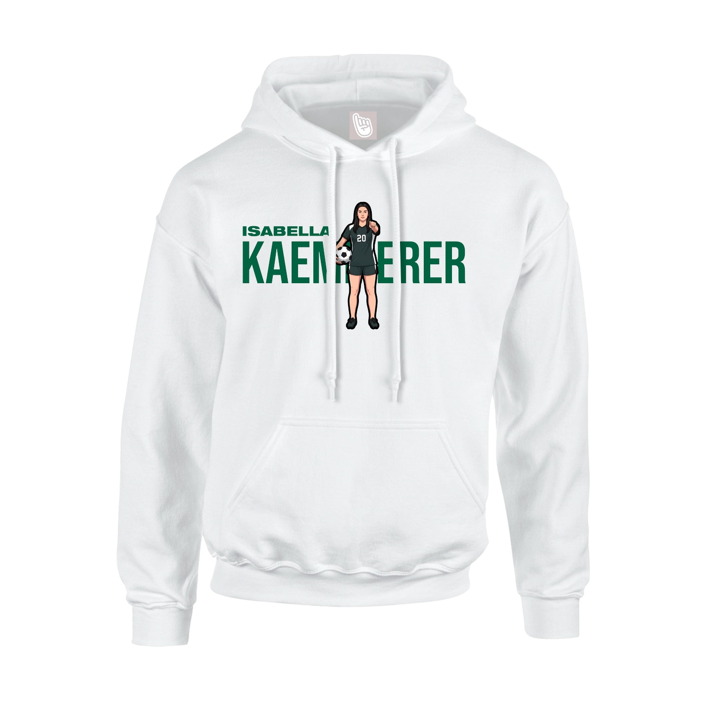 Hoodie — Player Name in White