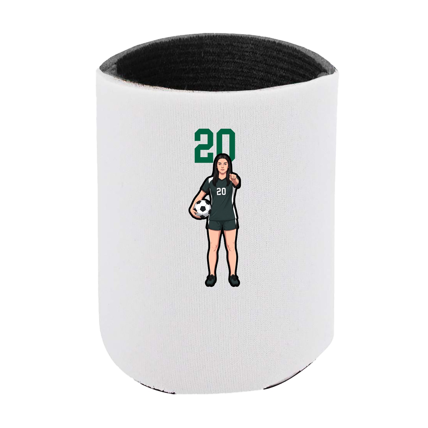Can Holder — Number Top in White