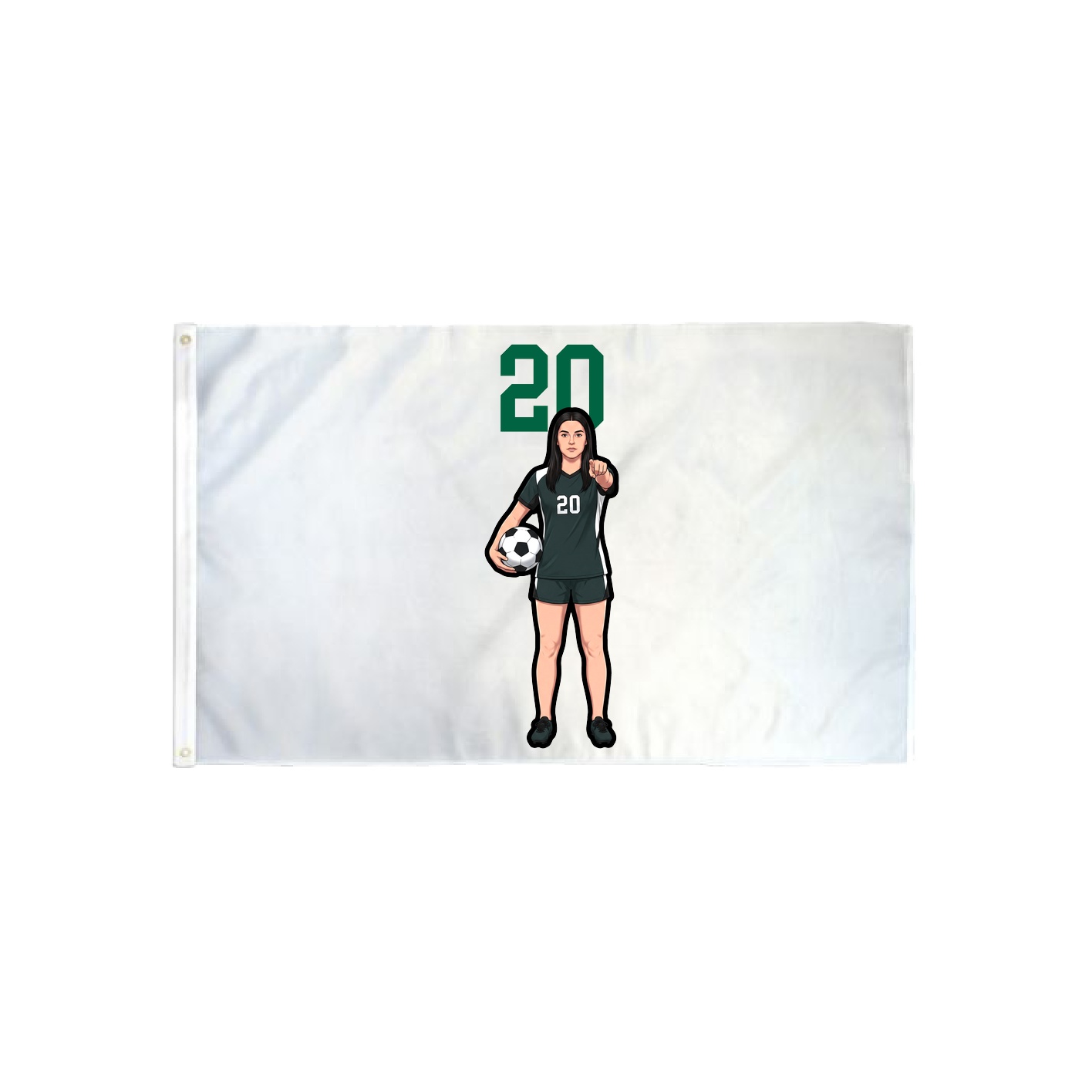 3x5 Flag — Number Top in Classic