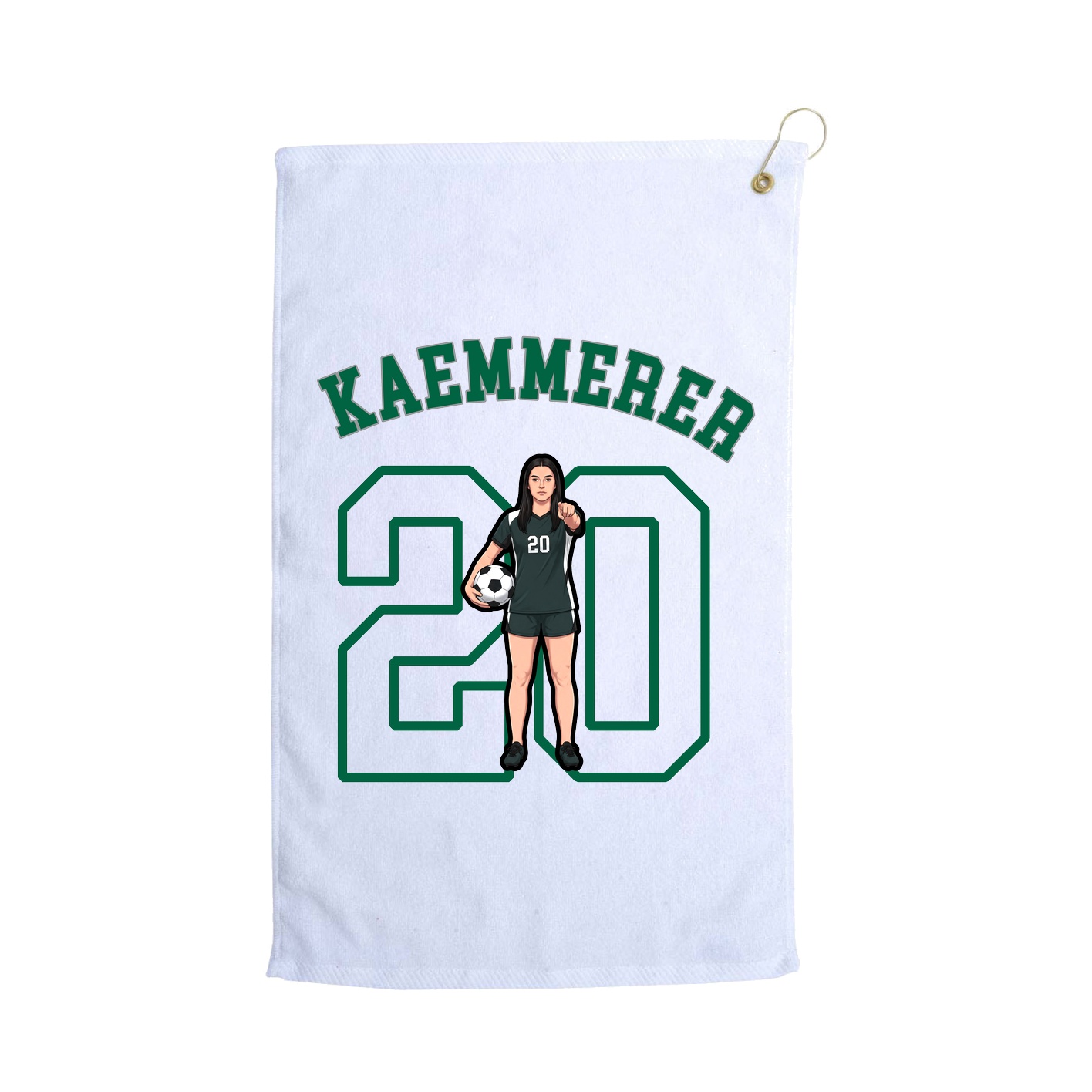 Golf Towel — Shirsey Arch in White
