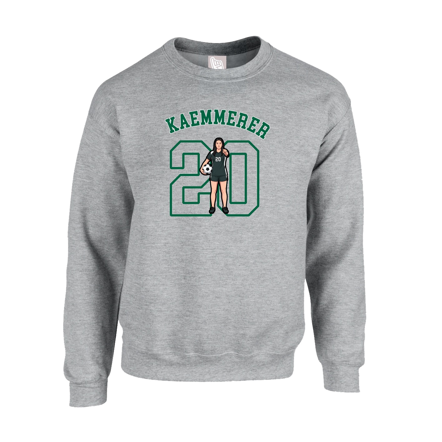 Fleece Crew — Shirsey Arch in Grey