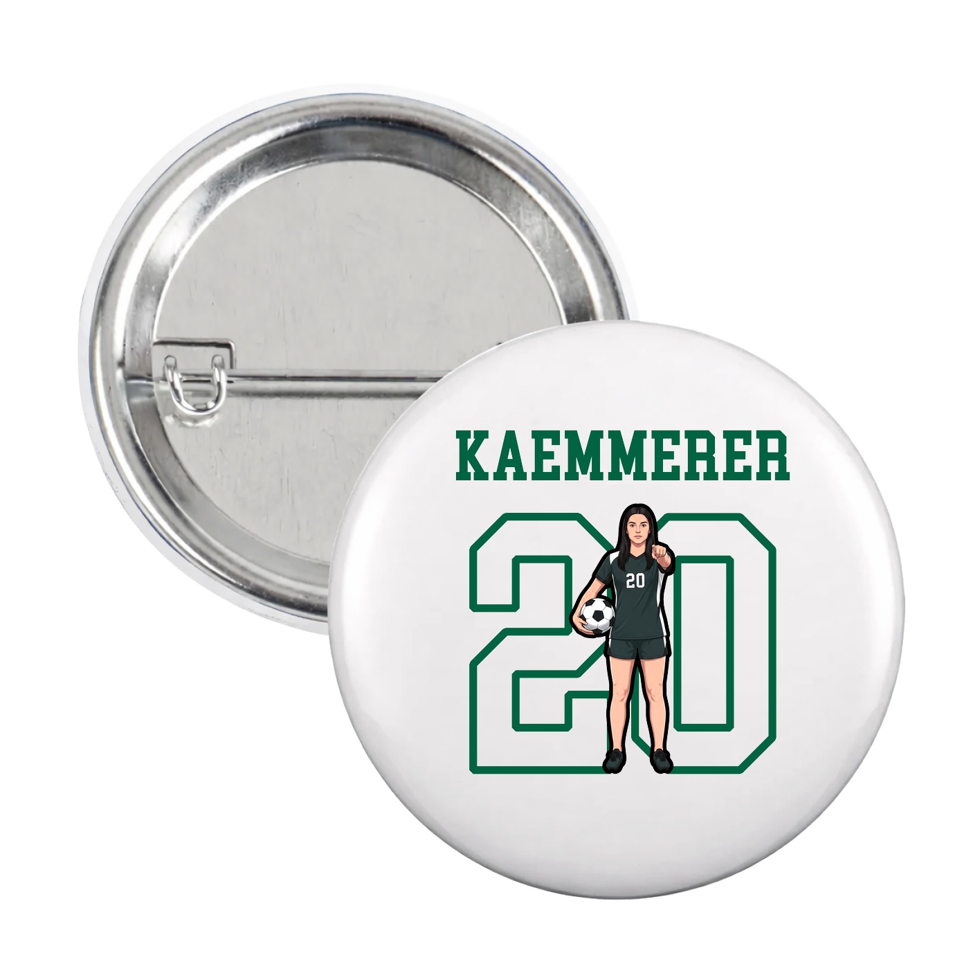 Game Day Button — Shirsey in White
