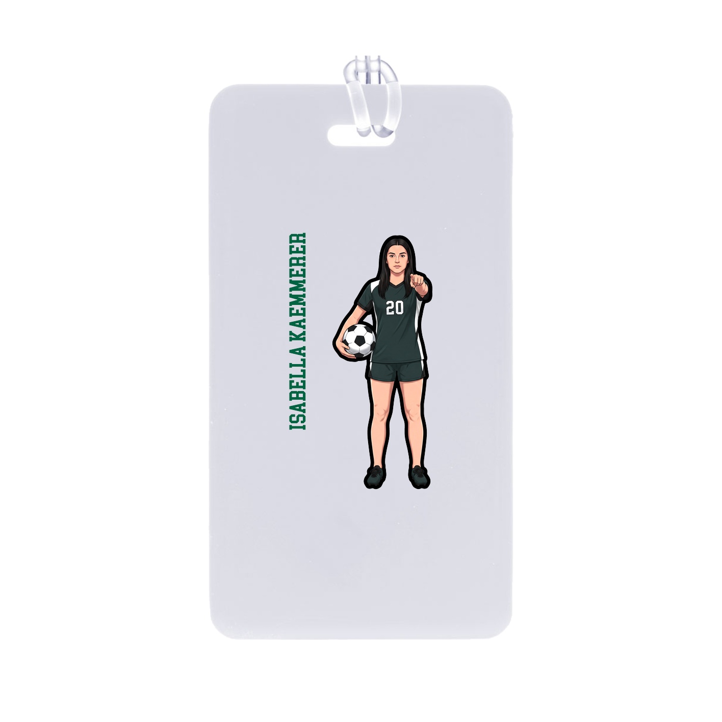 Bag Tag — Name Vertical in Classic