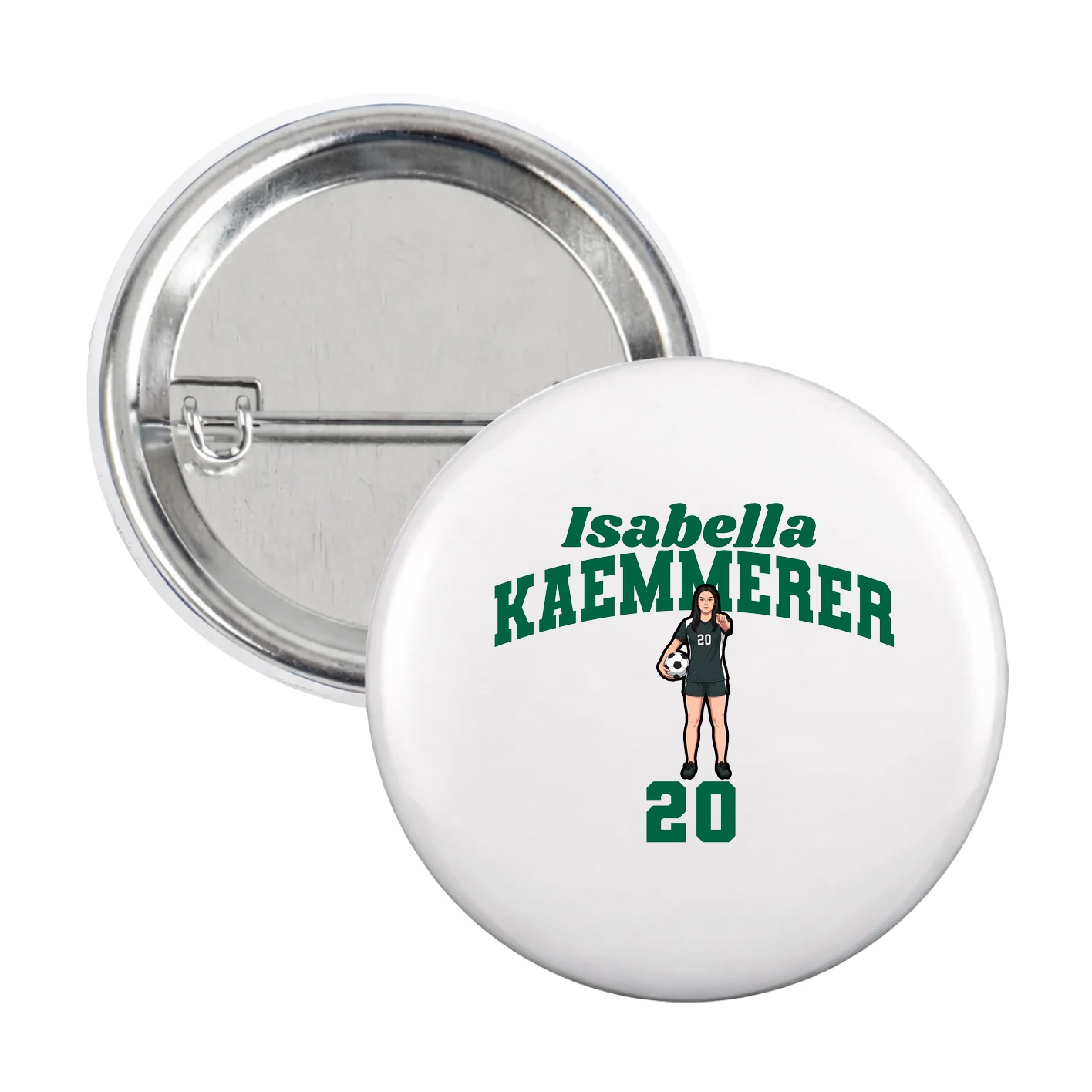 Game Day Button — Signature Arch in White