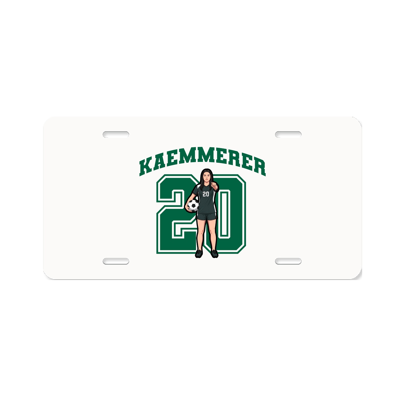License Plate — Number in Classic