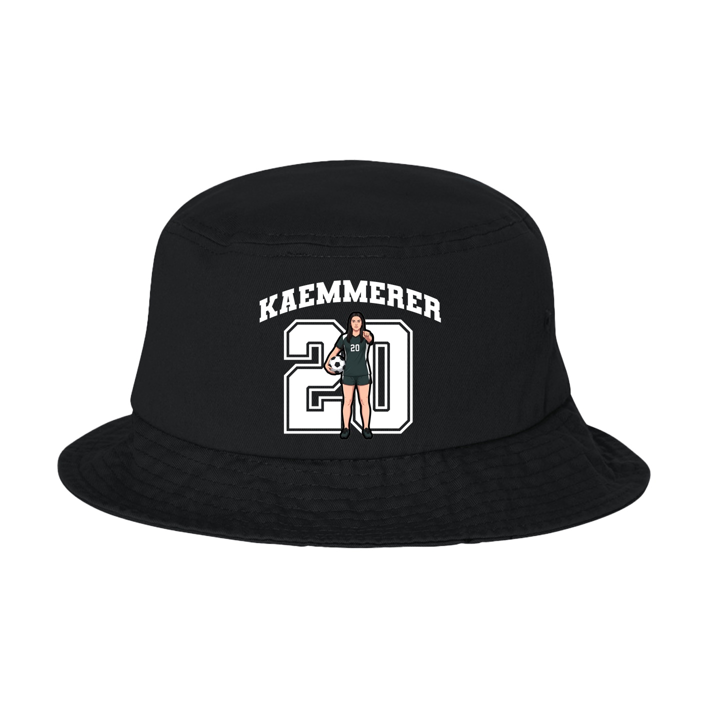 Bucket Cap — Number in Black