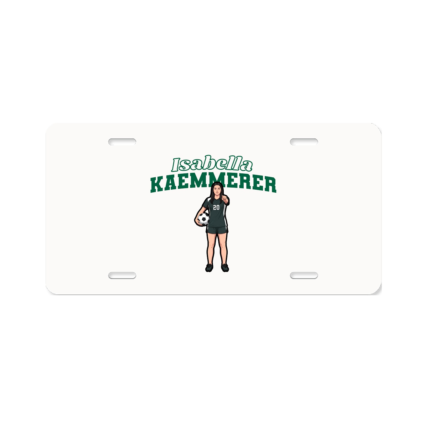 License Plate — Name Arch in Classic